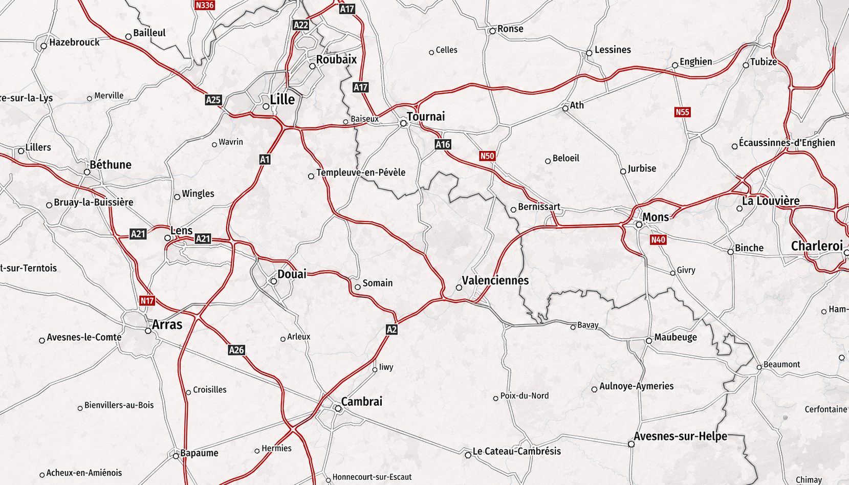 Zone d’intervention de LM Renov dans le Nord